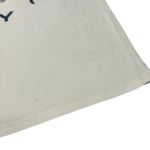 Knickerbocker Fountainhead NY Globe Pocket T-Shirt SIZE S Milk White Cotton Top - Picture 5 of 10